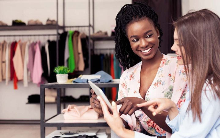 customer engagement – shop assistant with customer 2